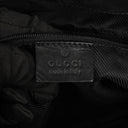 Gucci Bamboo Top Handle Dark Navy Monogram Canvas And Leather Hobo Bag