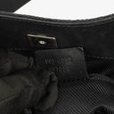 Gucci Bamboo Top Handle Dark Navy Monogram Canvas And Leather Hobo Bag