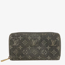 Louis Vuitton Black Monogram Denim Zippy Wallet