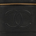 Chanel Black Leather Vanity Case