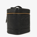 Chanel Black Leather Vanity Case