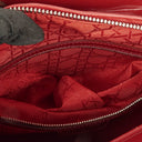 Dior Lady Dior Vintage Large Red Patent Calfskin Handbag