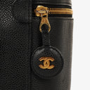 Chanel Black Leather Vanity Case