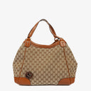 Gucci Medium Brick Lane Brown Monogram Tote Bag