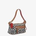Coach Signature Denim and Leather Handbag