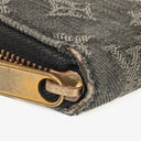 Louis Vuitton Black Monogram Denim Zippy Wallet