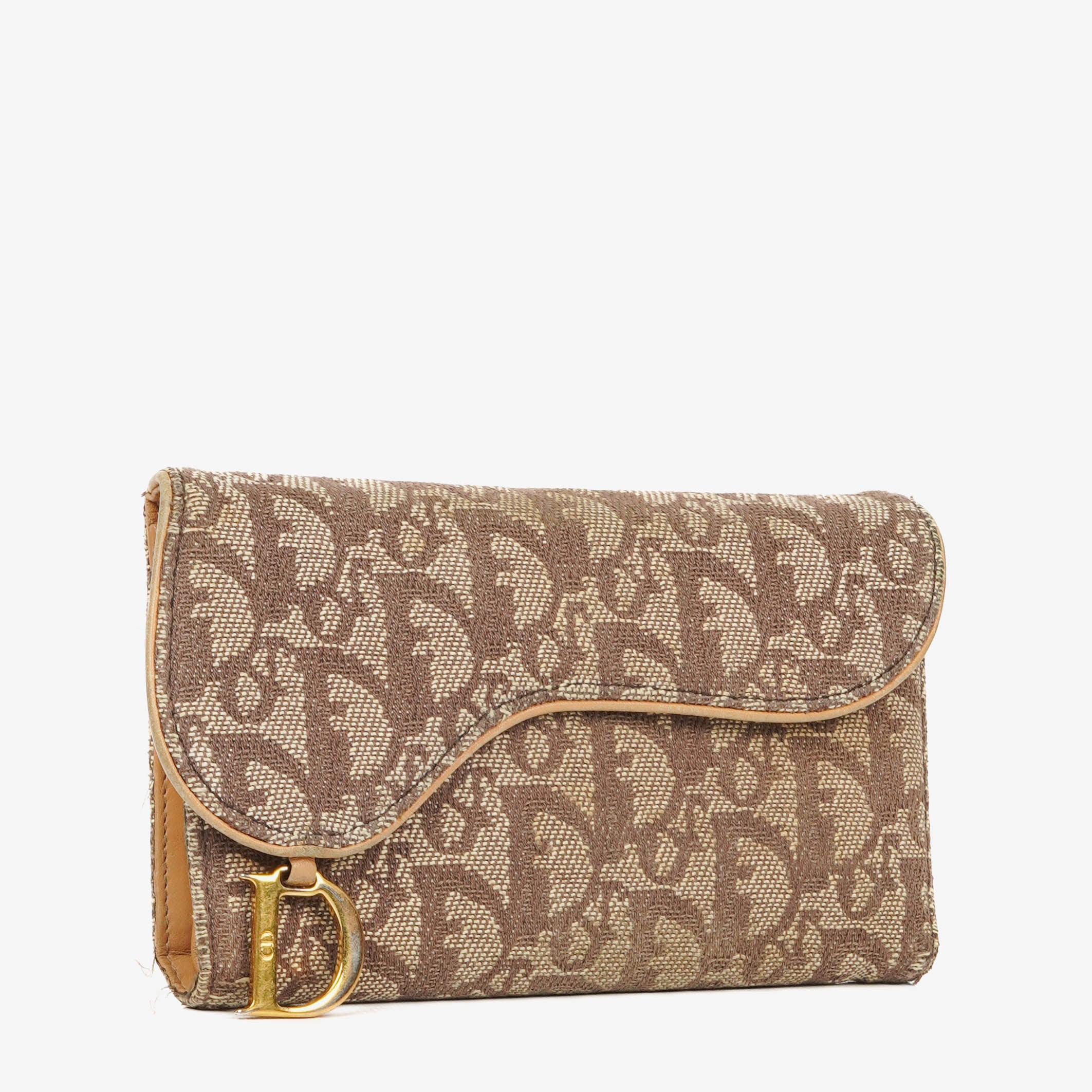 Christian Dior Trotter Monogram Saddle Wallet