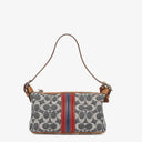 Coach Signature Denim and Leather Handbag