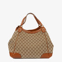 Gucci Medium Brick Lane Brown Monogram Tote Bag