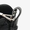 Gucci Bamboo Top Handle Dark Navy Monogram Canvas And Leather Hobo Bag