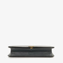 Chanel Classic Calfskin Box Leather Navy Full Flap Bag With 24K Gold-Plated Hardware