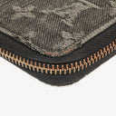 Louis Vuitton Black Monogram Denim Zippy Wallet