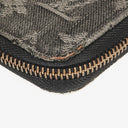 Louis Vuitton Black Monogram Denim Zippy Wallet