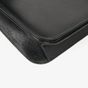 Chanel Classic Calfskin Box Leather Navy Full Flap Bag With 24K Gold-Plated Hardware