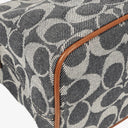 Coach Signature Denim and Leather Handbag