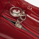 Dior Lady Dior Vintage Large Red Patent Calfskin Handbag