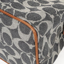 Coach Signature Denim and Leather Handbag