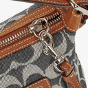Coach Signature Denim and Leather Handbag