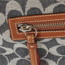 Coach Signature Denim and Leather Handbag
