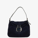 Fendi Navy Mamma Baguette Shoulder Bag