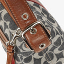 Coach Signature Denim and Leather Handbag