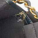 Chanel Classic Calfskin Box Leather Navy Full Flap Bag With 24K Gold-Plated Hardware