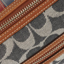 Coach Signature Denim and Leather Handbag