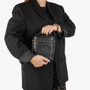 Chanel Black Leather Vanity Case