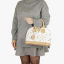 Louis Vuitton x Takashi Murakami Alma PM White Monogram Multicolor Bag
