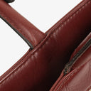 Chanel Beige Linen And Brown Leather Tote Bag