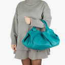 Loewe Turquoise Aire Nappa Anagram Shoulder Bag