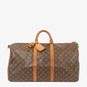 Louis Vuitton Keepall 55 Monogram Canvas Travel Bag