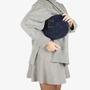 Fendi Navy Mamma Baguette Shoulder Bag