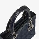 Dior Lady Dior Vintage Medium Denim Cannage Handbag