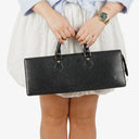 Louis Vuitton Sac Triangle Black EPI Leather Handbag