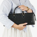 Louis Vuitton Sac Triangle Black EPI Leather Handbag