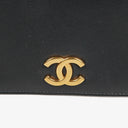 Chanel Classic Calfskin Box Leather Navy Full Flap Bag With 24K Gold-Plated Hardware