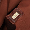 Chanel Beige Linen And Brown Leather Tote Bag