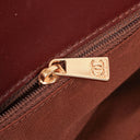 Chanel Beige Linen And Brown Leather Tote Bag