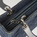 Dior Lady Dior Vintage Medium Denim Cannage Handbag