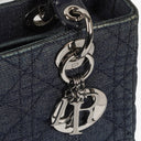 Dior Lady Dior Vintage Medium Denim Cannage Handbag