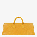 Louis Vuitton Triangle Yellow EPI Leather Handbag