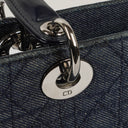 Dior Lady Dior Vintage Medium Denim Cannage Handbag