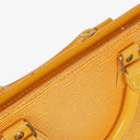 Louis Vuitton Triangle Yellow EPI Leather Handbag