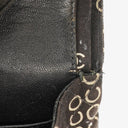 Chanel Medium Coco Black White Printed Quilted Canvas Double Flap Bag