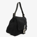 Fendi Mamma Baguette Black Neoprene Shoulder Bag