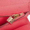 Hermès Pink Kelly Longue Epsom Leather Wallet