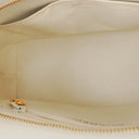 Chanel Medallion Vintage Tote Bag In White Quilted Caviar Leather