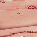 Chanel COCO Print Medium Classic Double Flap Flap Bag 24K Gold-Plated Hardware