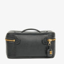 Chanel Black Leather Vanity Case